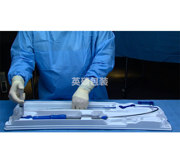 医用吸塑盒供应商生产定制静脉中心导管吸塑盒，HIPS材质白色